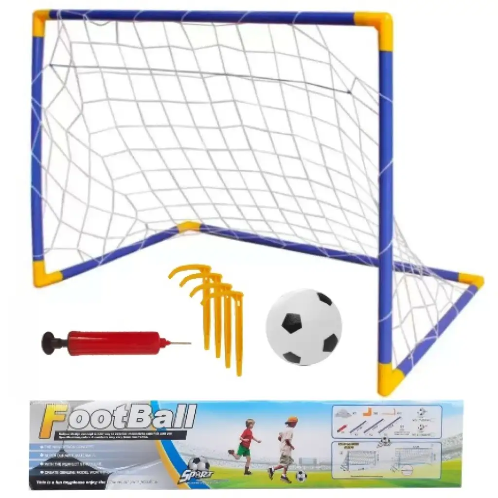 imagen de Conjunto de portería de fútbol con balón y bomba 1