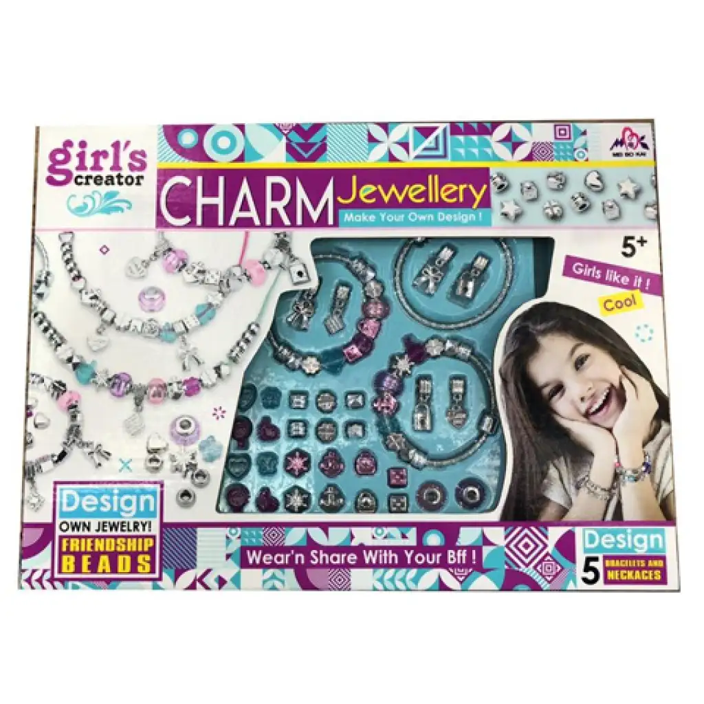 imagen de Conjunto de pulsera creativa para niña con accesorios 1