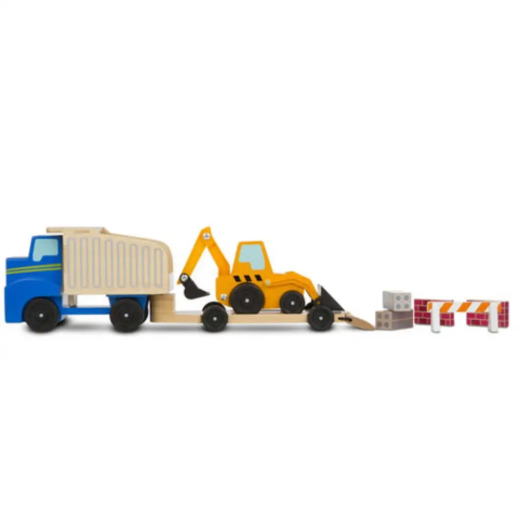 imagen de Conjunto de vehículos de construcción de madera - Melissa & Doug 2
