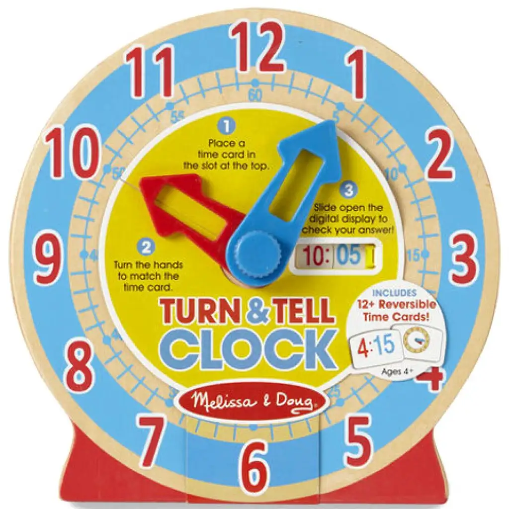 imagen de ¡Conoce el reloj! juguete educativo de Melissa & Doug 2