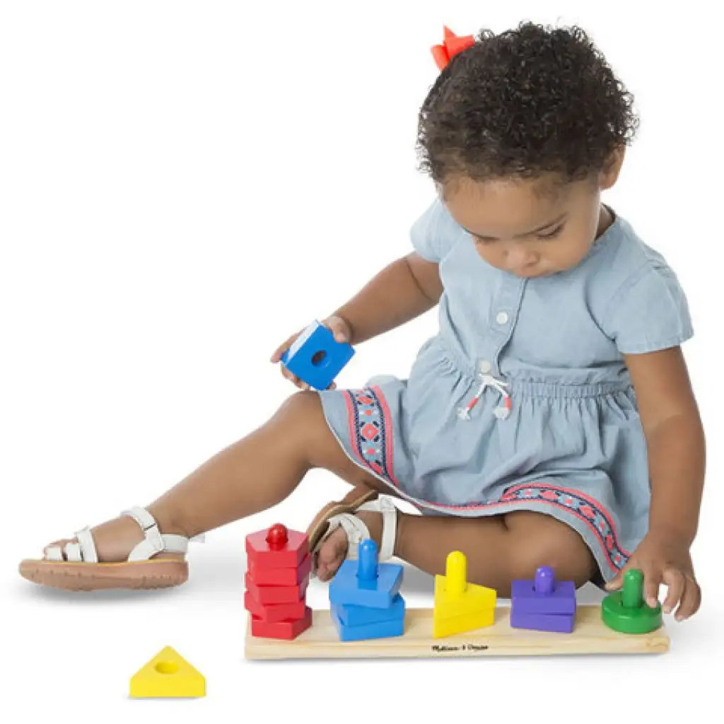 imagen de Constructor de torres de madera para desarrollar habilidades - Melissa & Doug 3