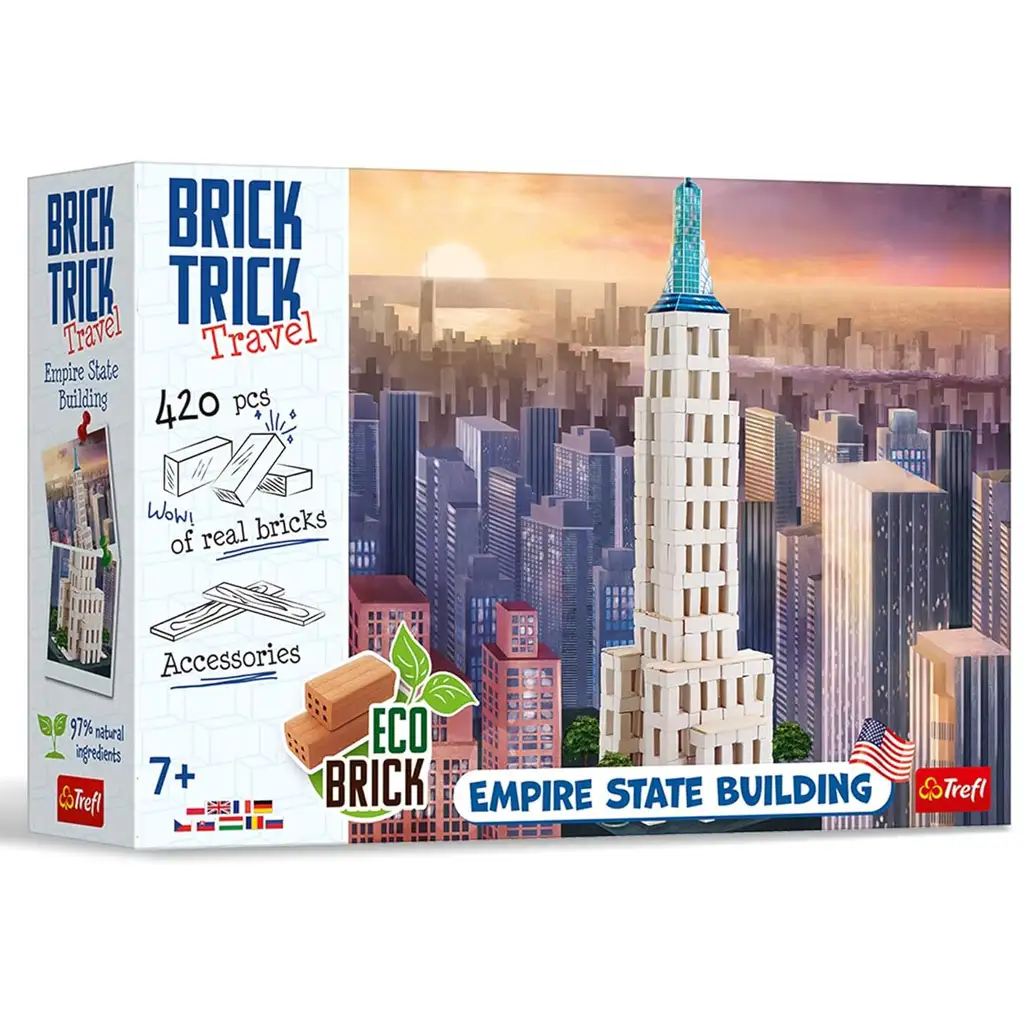 imagen de Construimos con ladrillos Brick Trick: Edificio Empire State XL juego de construcción - Trefl 1