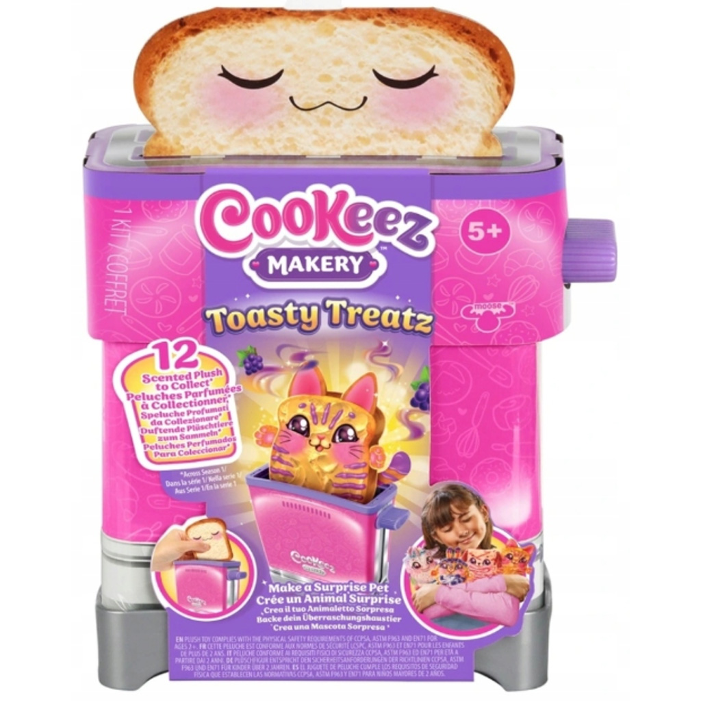 imagen de COOKEEZ Makery: Toasty Treatz tostadora juguete set con peluche sorpresa 1