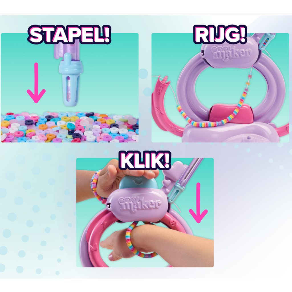 imagen de Cool Maker: Stack'D Heishi kit de creación de pulseras - Spin Master 3