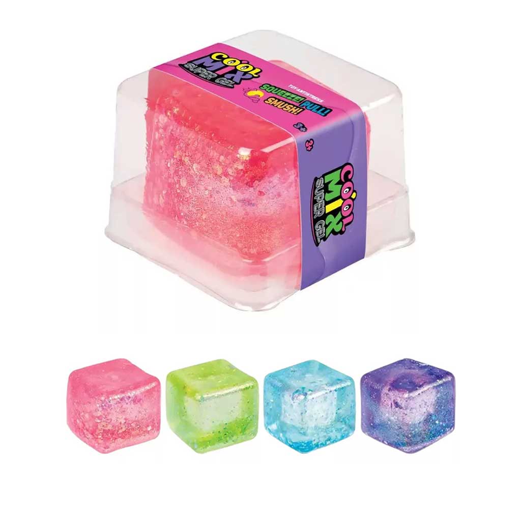 imagen de Cool Mix Super gelatina cubo juguete antiestrés de 5 cm de tamaño 1 unidad 1