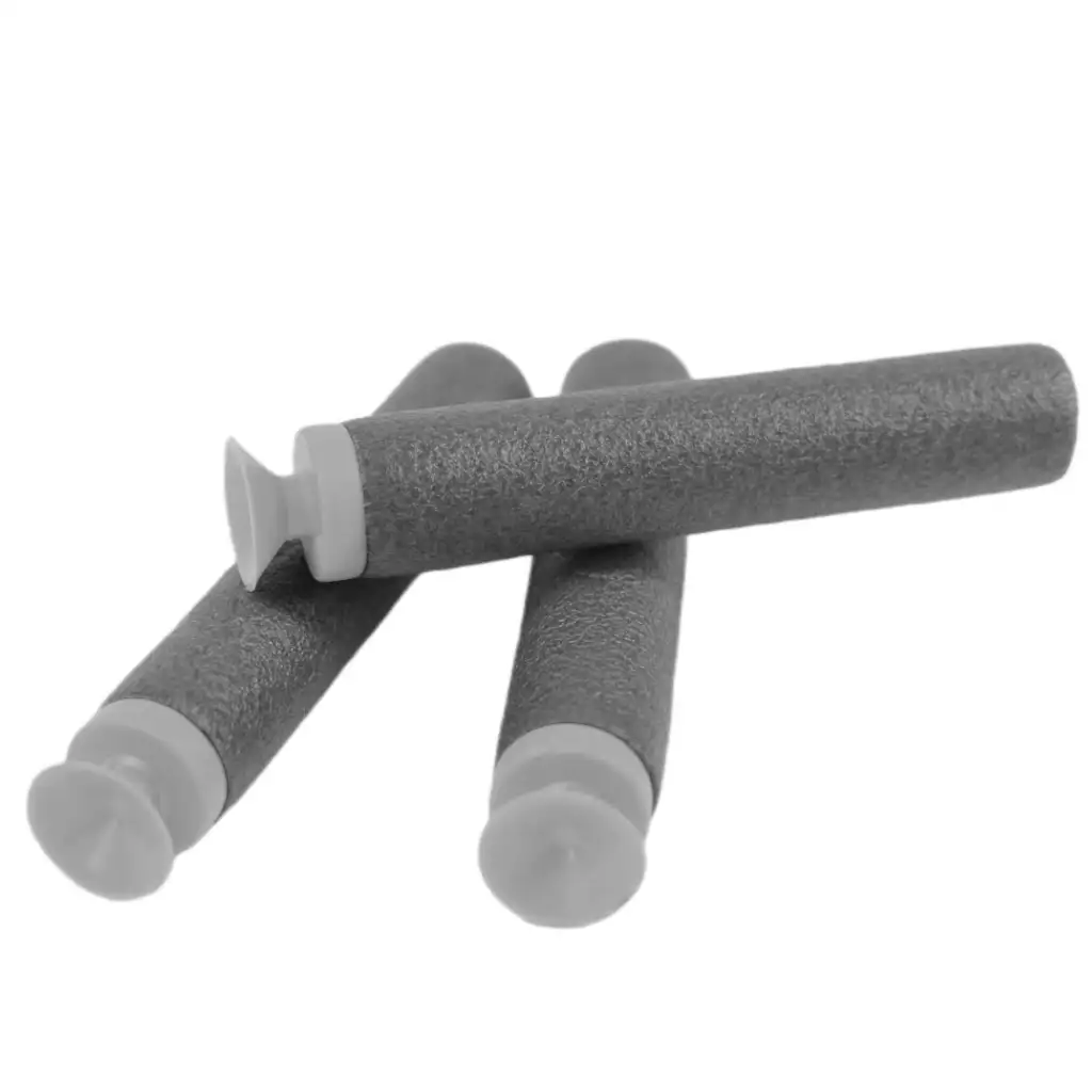 imagen de Cool Soft Bullet Gun: Arma de dardos de espuma de tamaño pequeño con balas en color azul-rojo de 14 cm 5