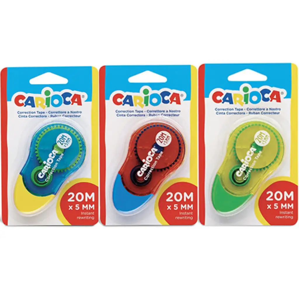 imagen de Corrector de errores roller 20mx5mm en tres versiones - Carioca 1