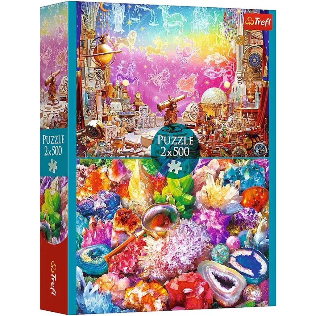 imagen de Cosmos y Cristales 2x500 piezas puzzle - Trefl 1