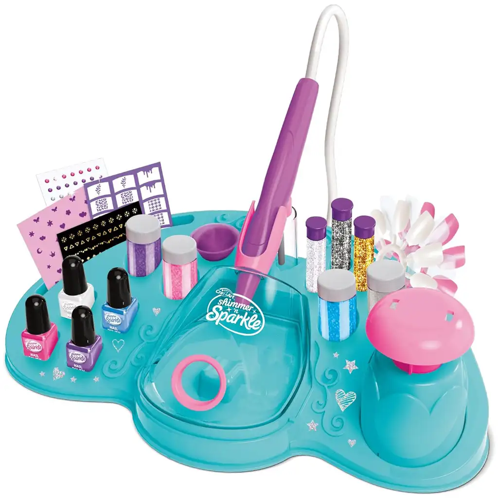 imagen de Cra-Z-Art: Shimmer and Sparkle - Set de estudio de uñas con spray de brillo y destello 2