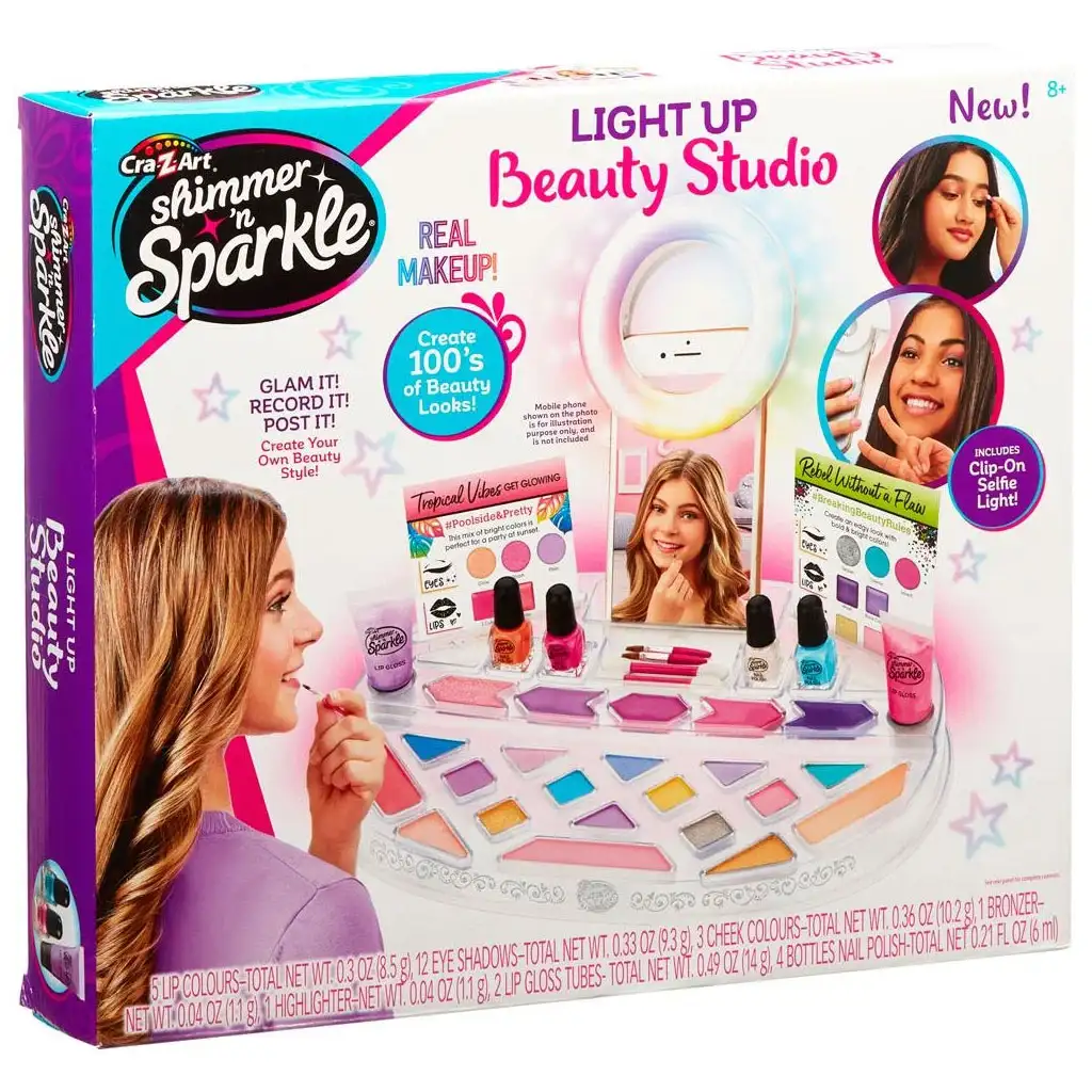 imagen de Cra-Z-Art: Shimmer and Sparkle - Set de maquillaje de salón de belleza con esmalte de uñas 5