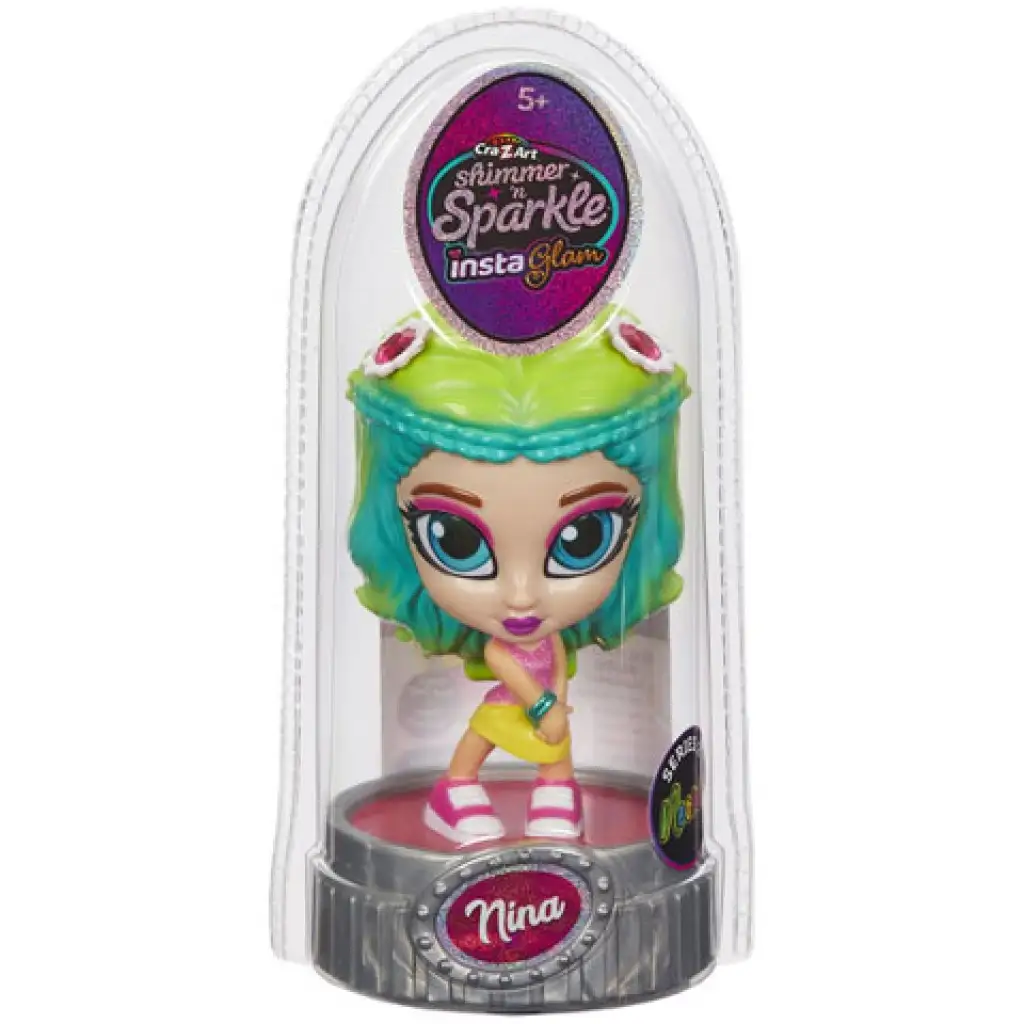 imagen de Cra-Z-Art: Shimmer 'n Sparkle Insta Glam Neon Nina muñeca 1