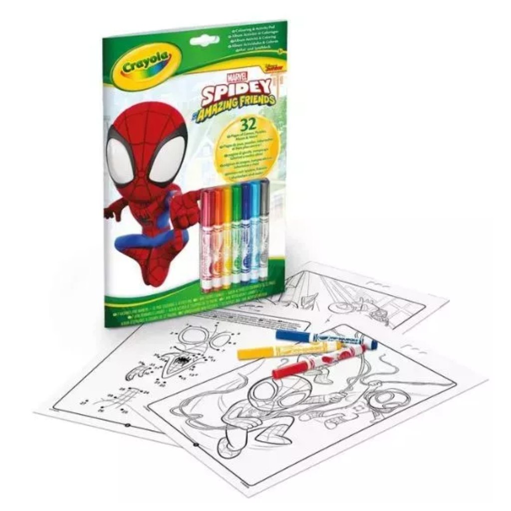 imagen de Crayola: Álbum de colorear y actividades - Spidey 1