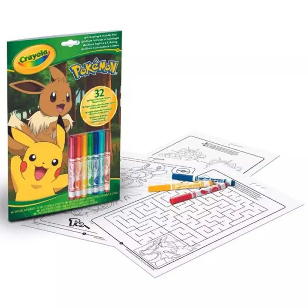 imagen de Crayola: Color & Activity - Pokémon cuaderno de actividades 1