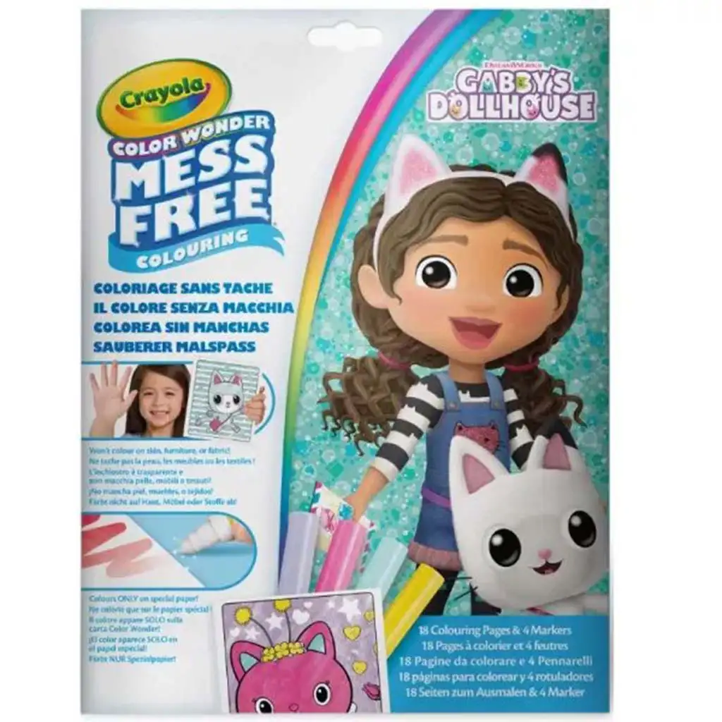 imagen de Crayola: Color Wonder - Gabi casa de muñecas set de pintura sin manchas en carpeta 1