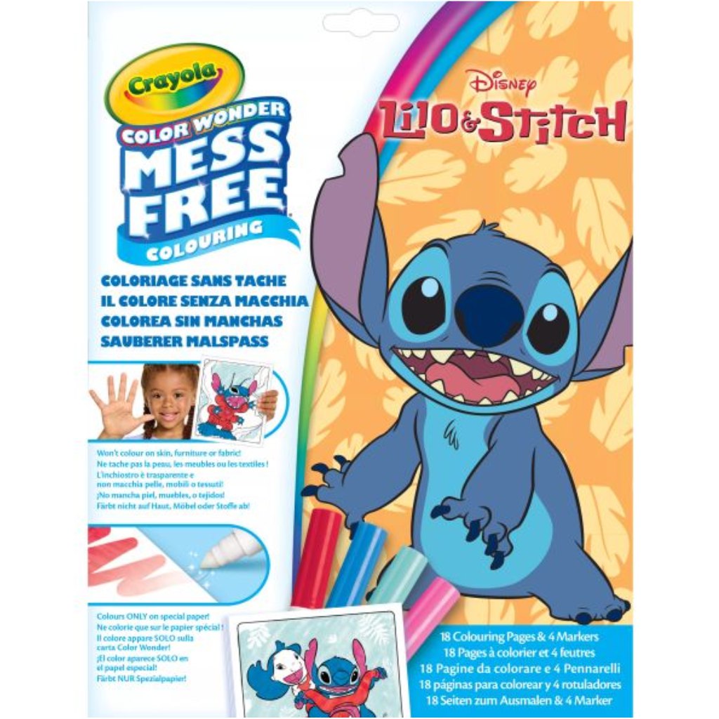 imagen de Crayola Color Wonder: Lilo & Stitch set de pintura sin manchas en carpeta 1