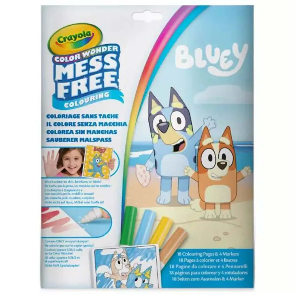imagen de Crayola: Color Wonder - Set de pintura sin manchas de Bluey en carpeta 1