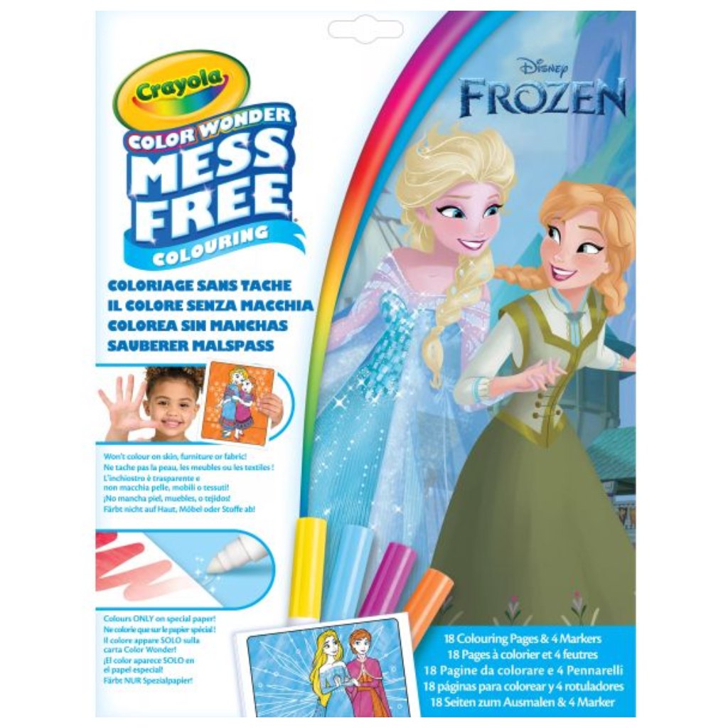 imagen de Crayola Color Wonder: Set de pintura sin manchas de Frozen en carpeta 1