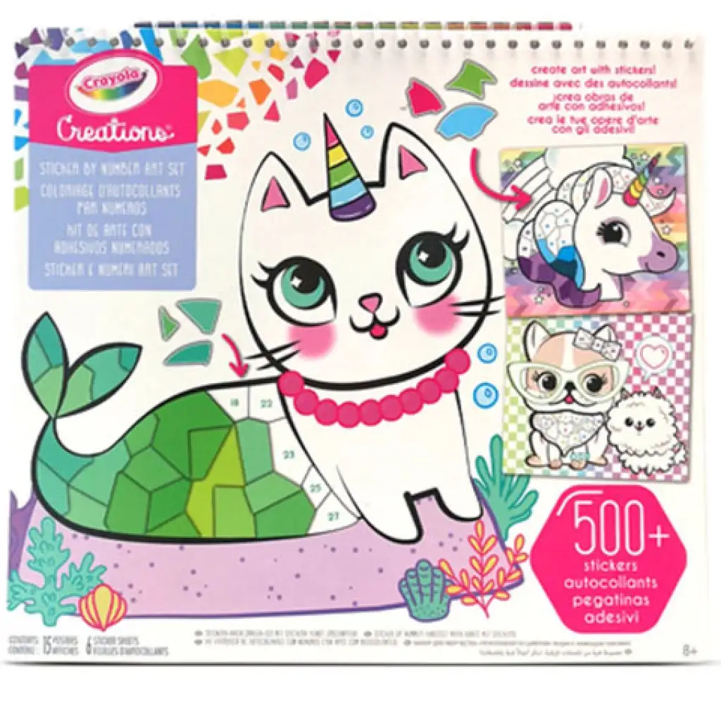 imagen de Crayola: Creaciones de mosaico de pegatinas numeradas 1