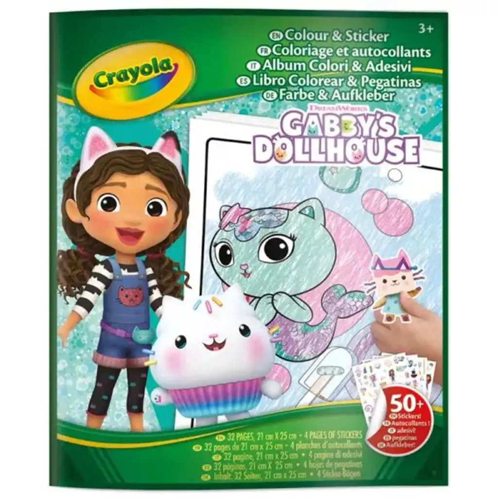 imagen de Crayola: Cuaderno para colorear y pegar - Casa de Gabi 1