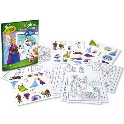 imagen de Crayola: Frozen 2 cuaderno para colorear, pintar y pegar 2