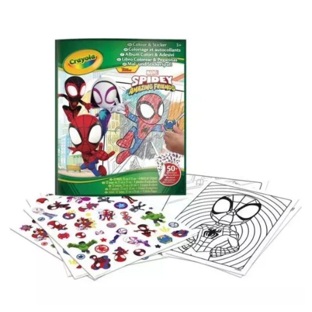 imagen de Crayola: Libro para colorear con pegatinas - Spider-Man 1