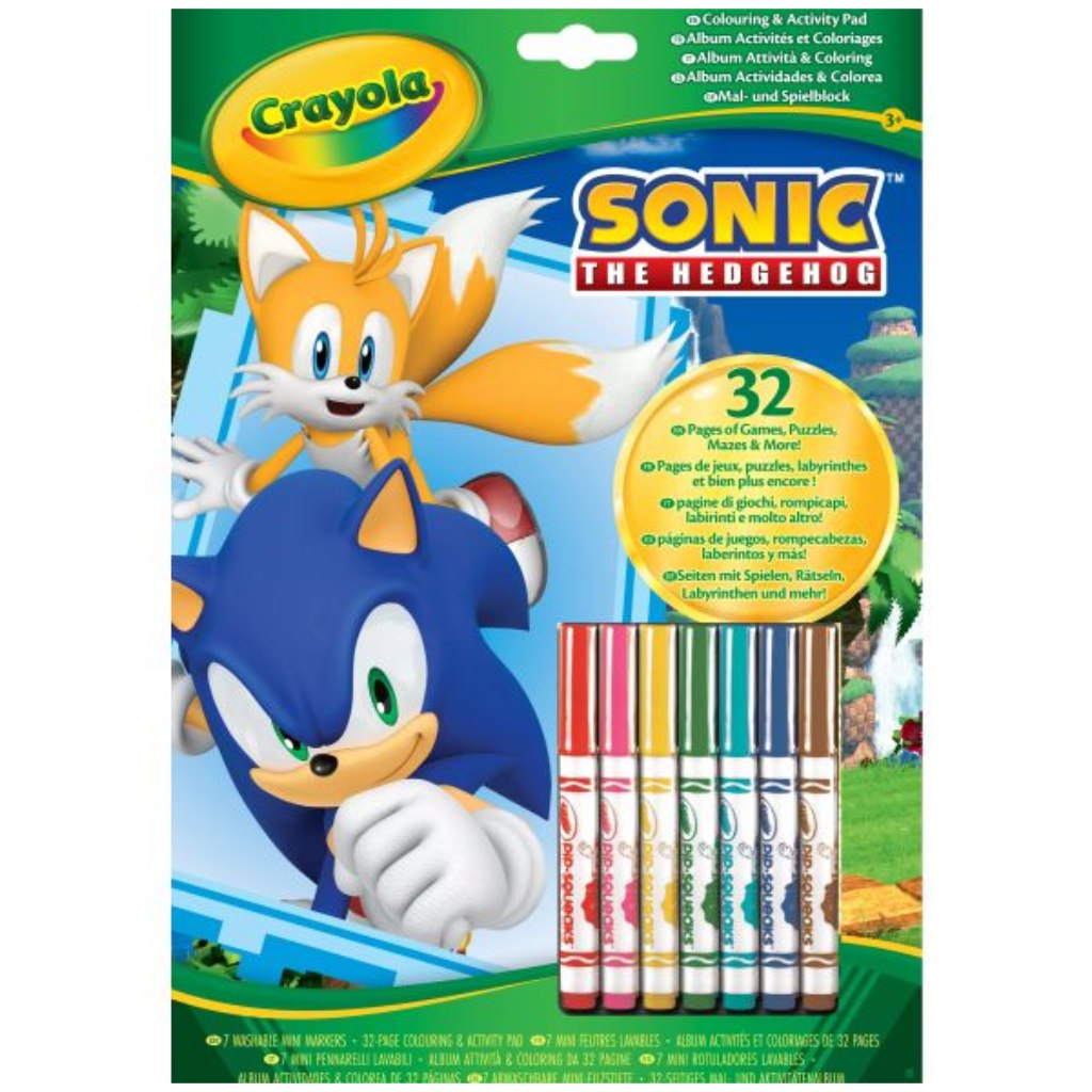 imagen de Crayola: Sonic, el libro para colorear y actividades del erizo 1