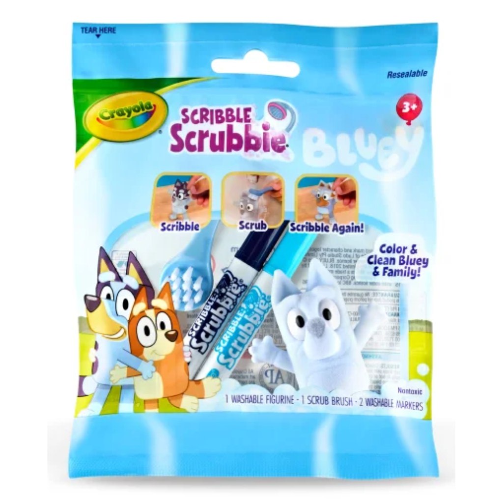imagen de Crayola: Washimals Bluey set de figura de 1 unidad 1