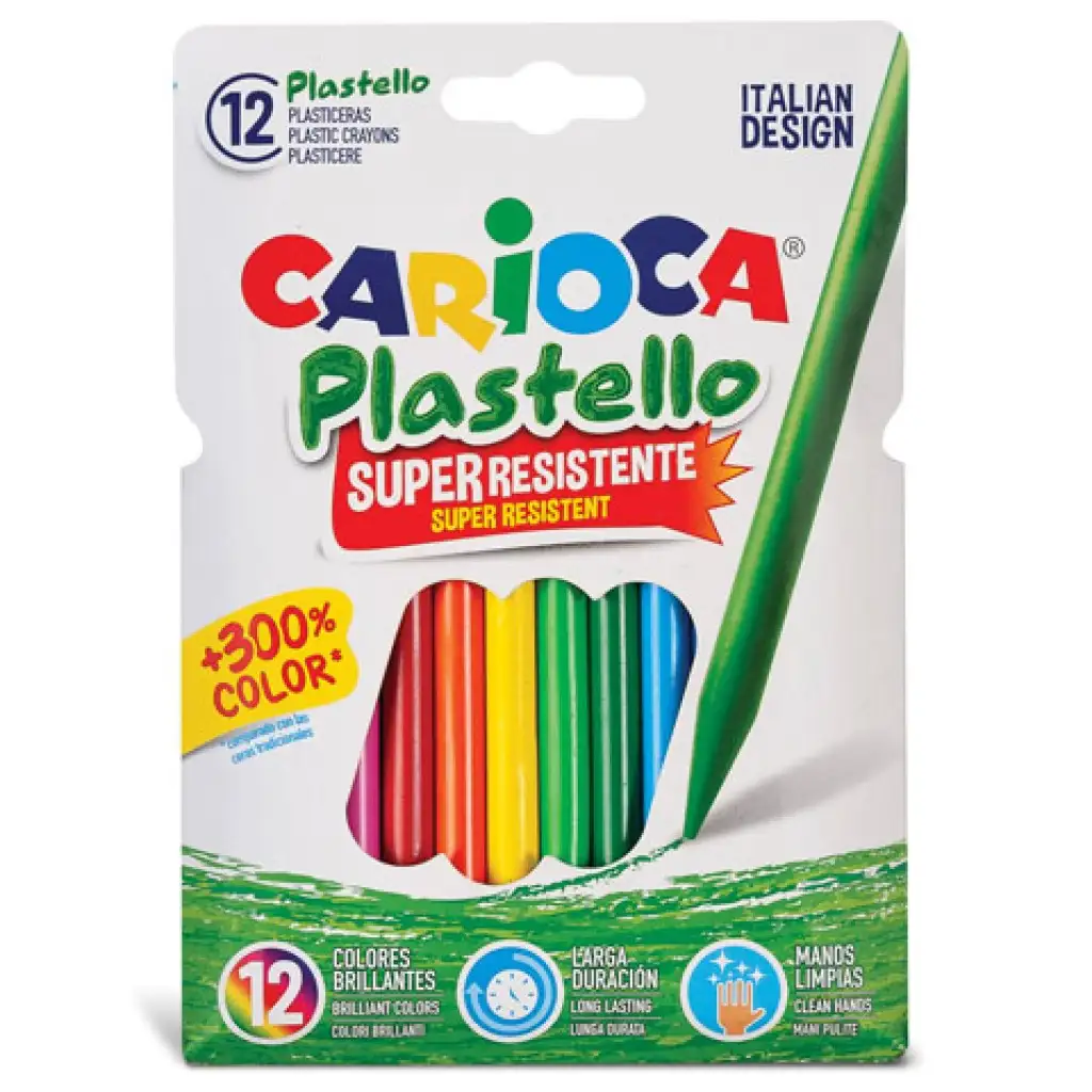 imagen de Crayones redondos de colores vivos 12 unidades 1