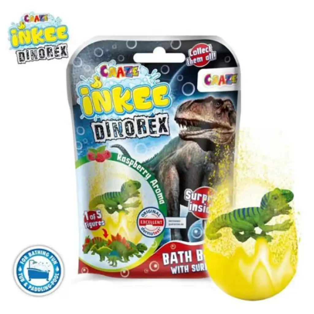 imagen de Craze: Bomba de baño coleccionable con figura sorpresa de dinosaurio - EPEE 1