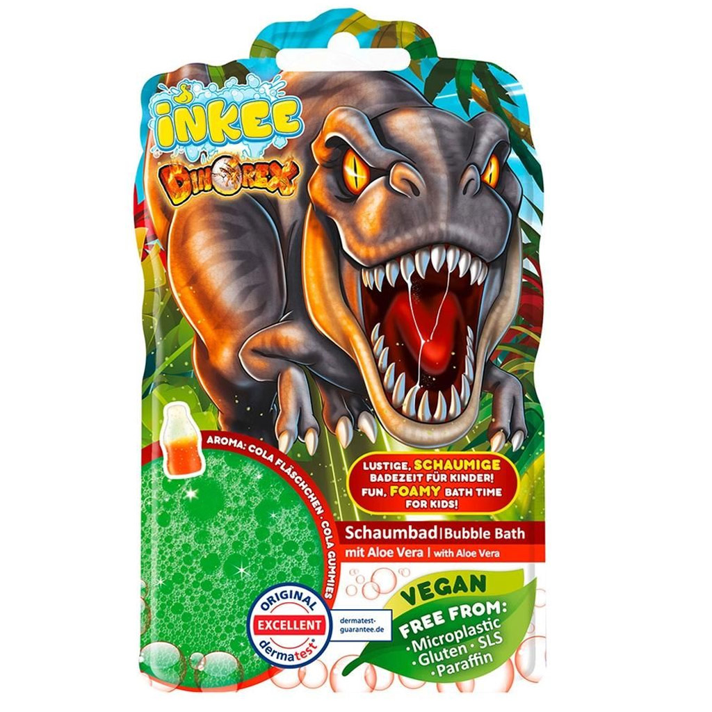 imagen de Craze Inkee: DinoRex líquido de baño espumoso vegano con aroma a cola - EPEE 1
