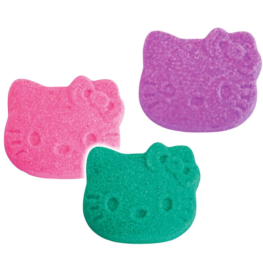imagen de Craze Inkee: Formas de bomba de baño veganas - Hello Kitty con aroma a algodón de azúcar 3 unidades 2