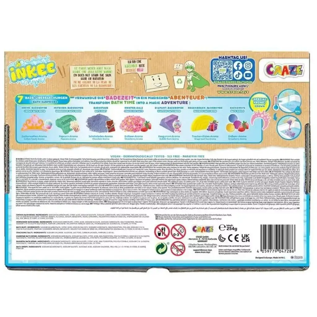 imagen de Craze: Inkee Galupy unicornio gran set de baño vegano 5