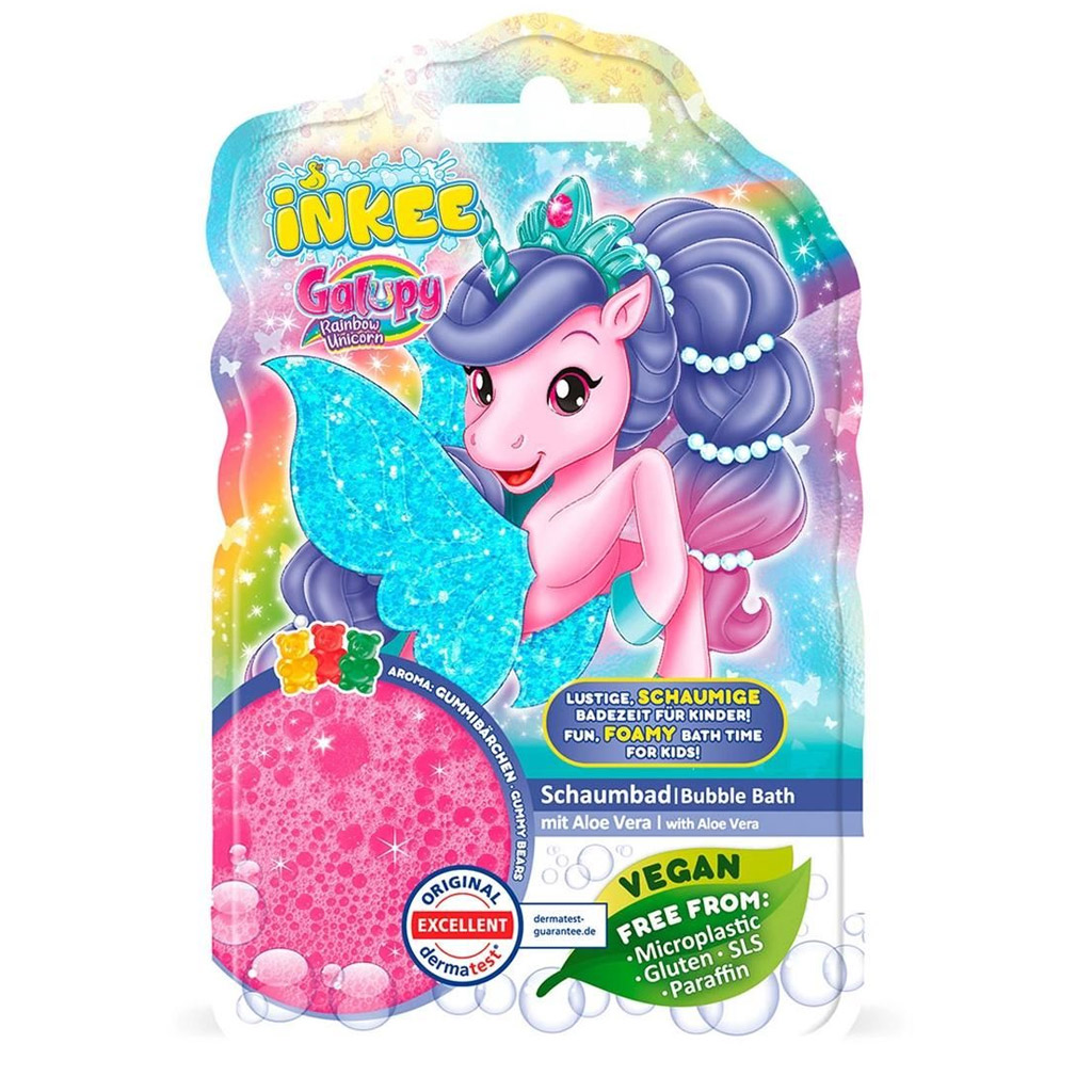 imagen de Craze Inkee: Líquido de baño espumoso vegano - Unicornio Galupy con aroma a chicle - EPEE 1