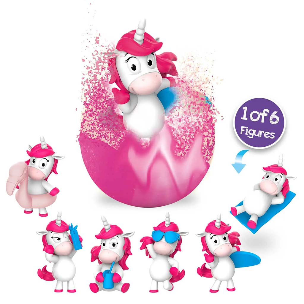imagen de Craze Inkee: Paquete de bola de baño vegana de unicornio con figura sorpresa 2