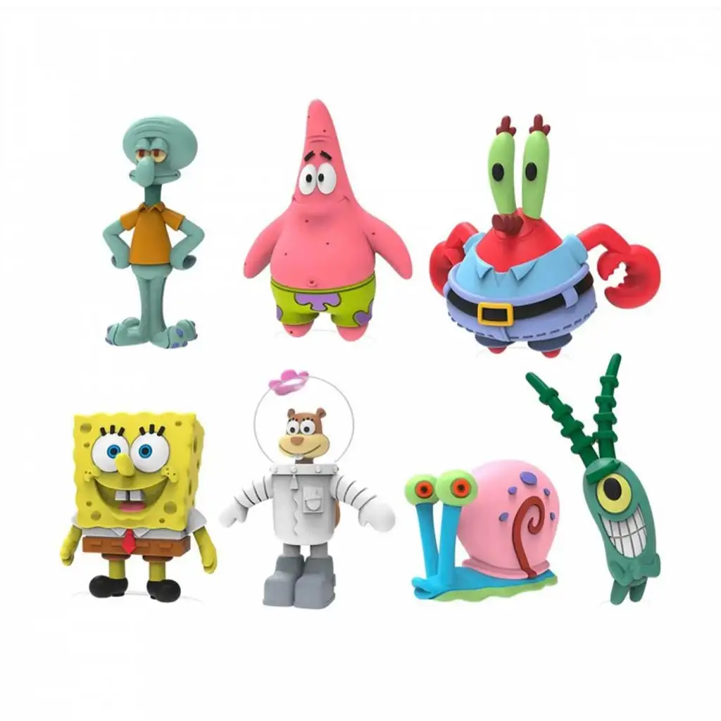 imagen de Craze Inkee: Paquete de bolas de baño veganas coleccionables con figuras de la película de dibujos animados de Spongyabob 2