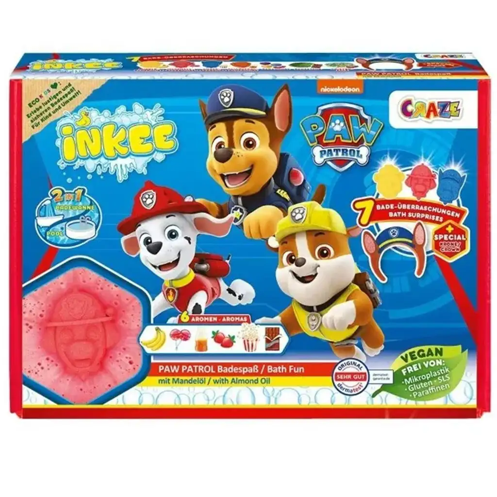 imagen de Craze: Inkee Patrulla Canina gran set de baño vegano 1