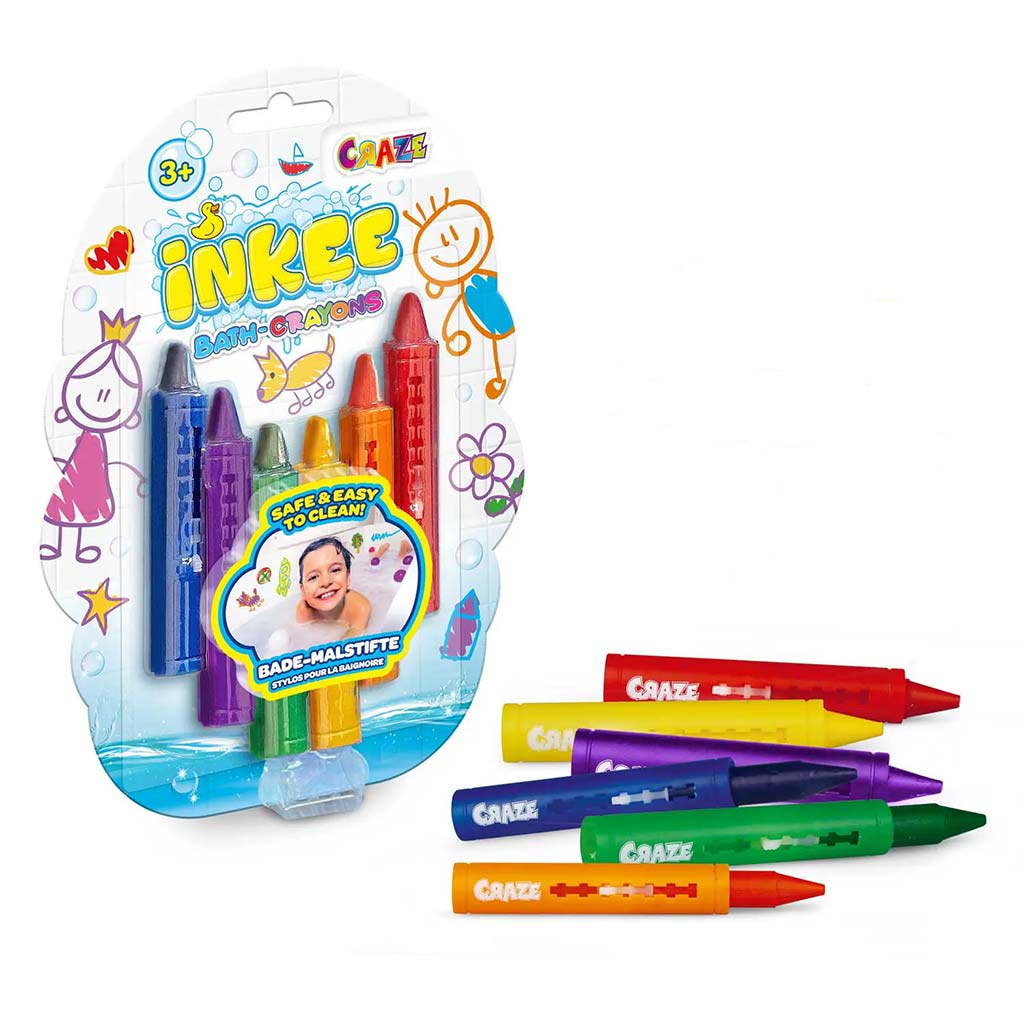 imagen de Craze Inkee: Set de 6 crayones de baño 1