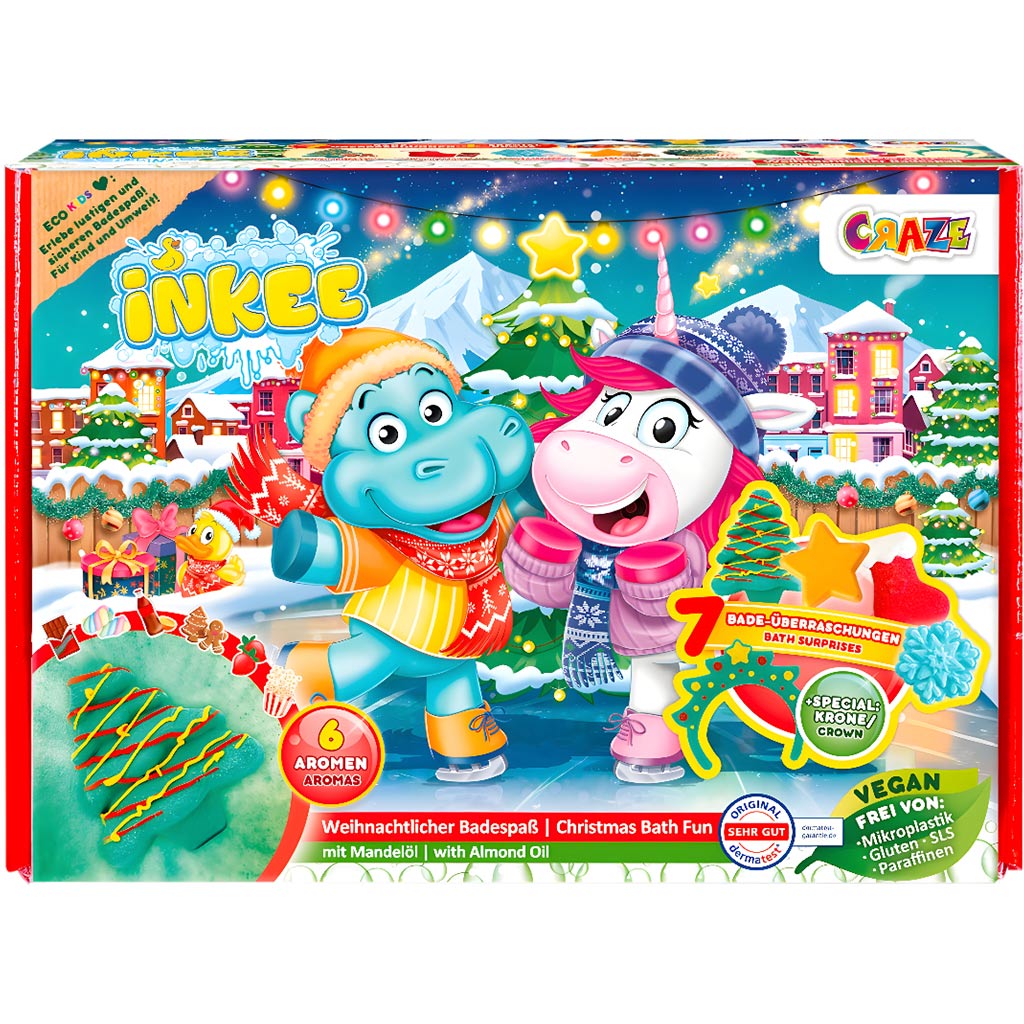 imagen de Craze Inkee: Set de juguetes de baño navideño 2