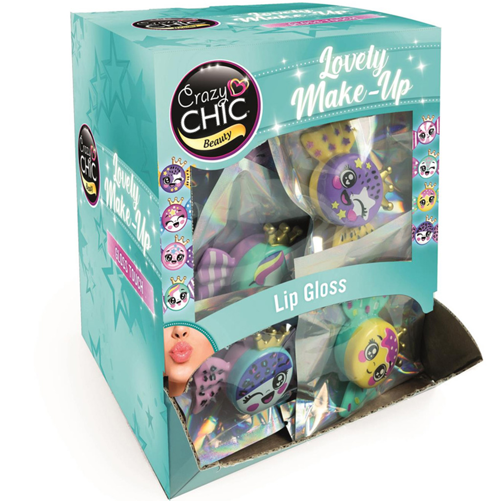 imagen de Crazy Chic: Brillo labial en forma de caramelo en tarro, varias versiones 1ud - Clementoni 1