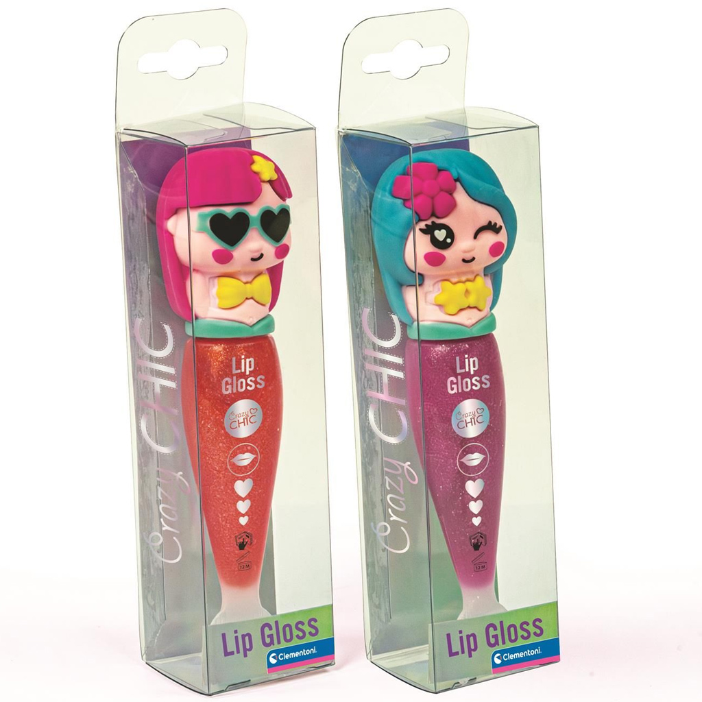 imagen de Crazy Chic: Brillo labial en forma de sirena en estuche, varias versiones 1ud - Clementoni 2