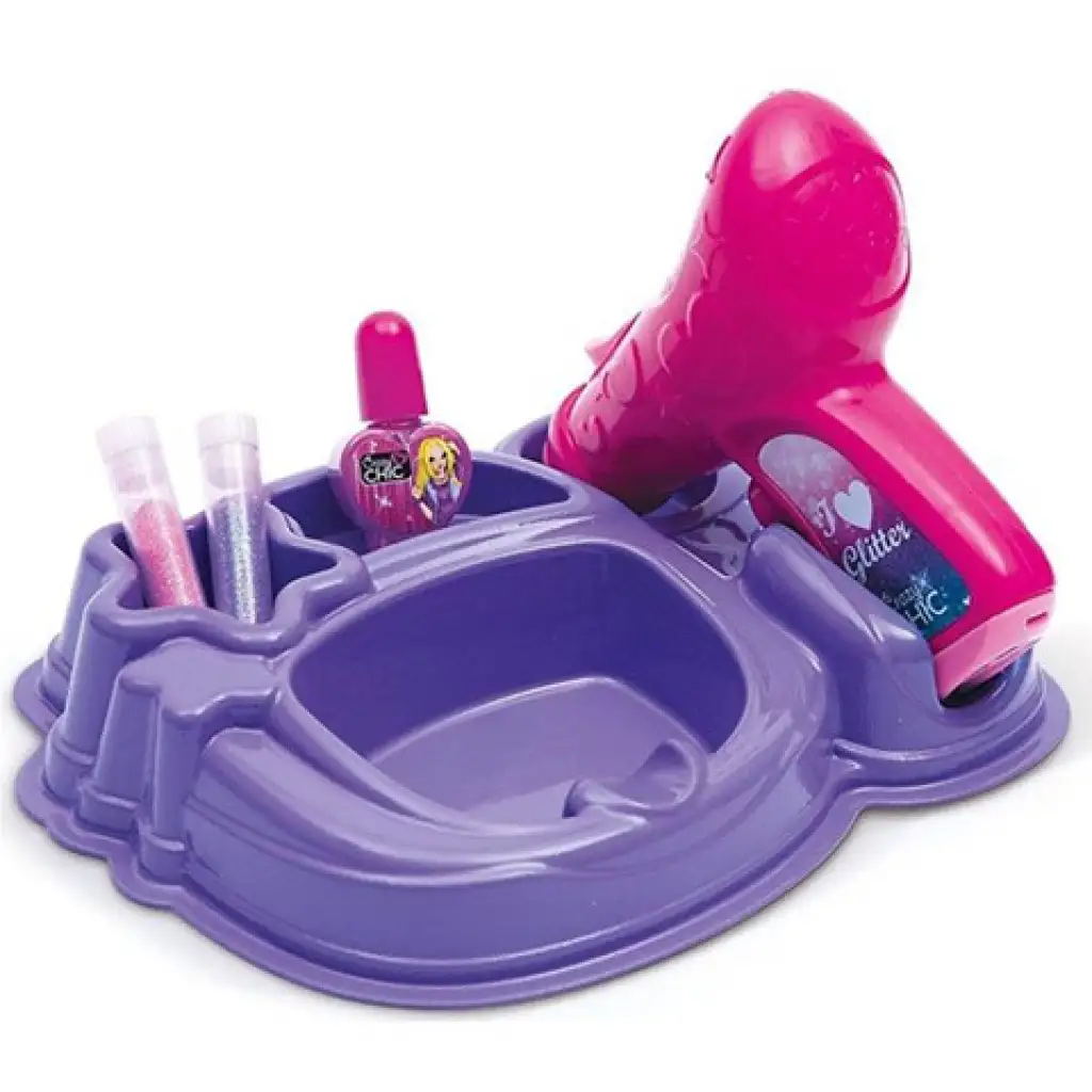 imagen de Crazy Chic Glitter Pen set de uñas brillantes - Clementoni 2