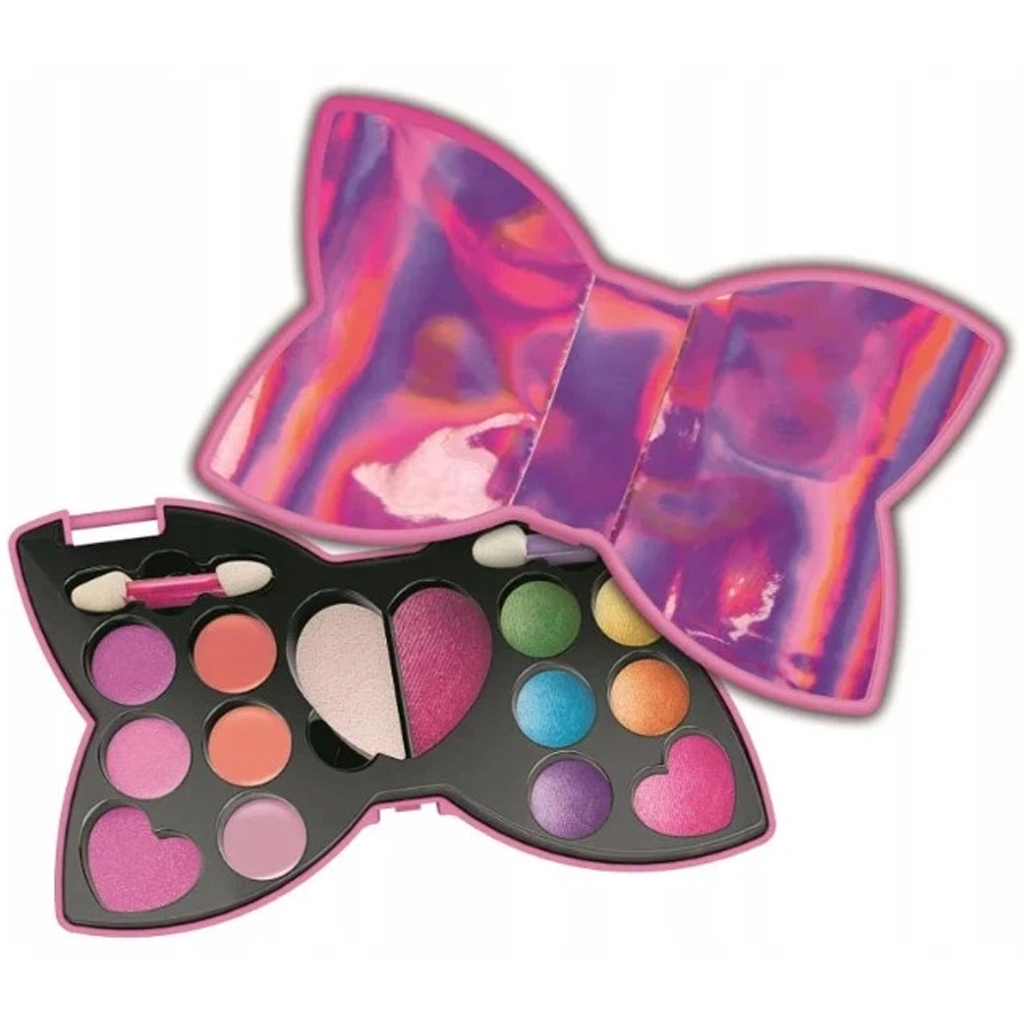 imagen de Crazy Chic: Kit de maquillaje Ribbon Ready en un estuche en forma de lazo - Clementoni 2