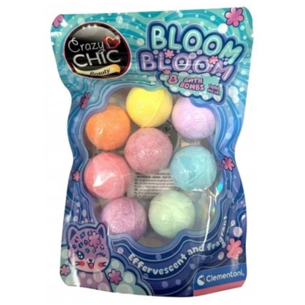 imagen de Crazy Chic: Set de bombas de baño de 8 unidades - Clementoni 1