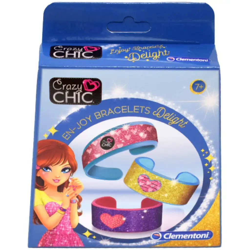 imagen de Crazy Chic set de creación de pulseras de alegría - Clementoni 1
