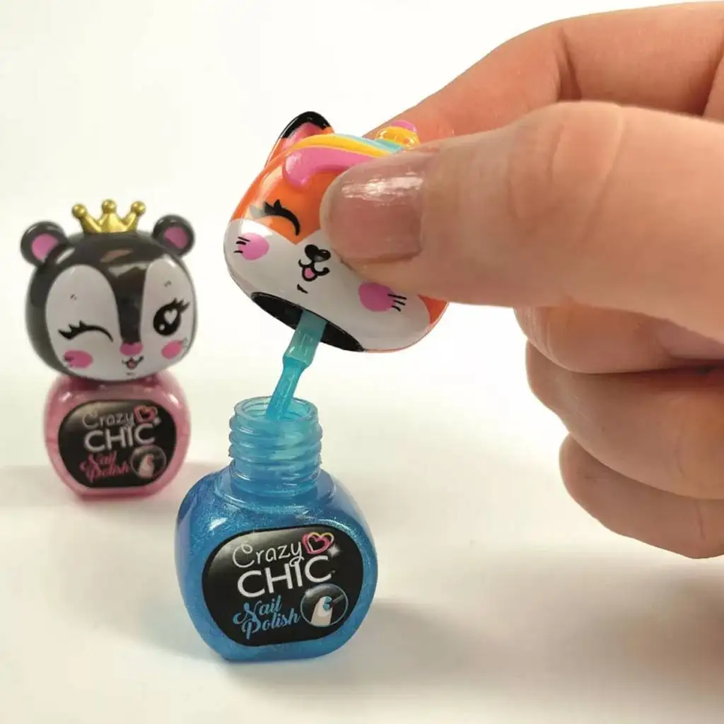 imagen de Crazy Chic: Set de esmaltes de uñas con cabezas de animales - Clementoni 3