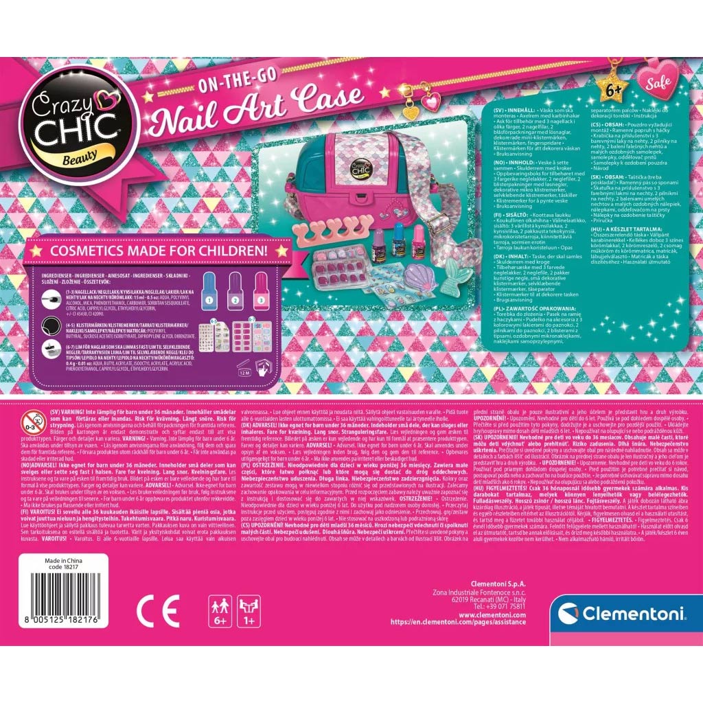 imagen de Crazy Chic: Set de juego de estudio de uñas en bolsa - Clementoni 3