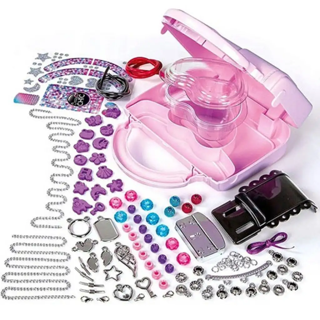 imagen de Crazy Chic Set de moda y creación de joyas con bolso - Clementoni 2