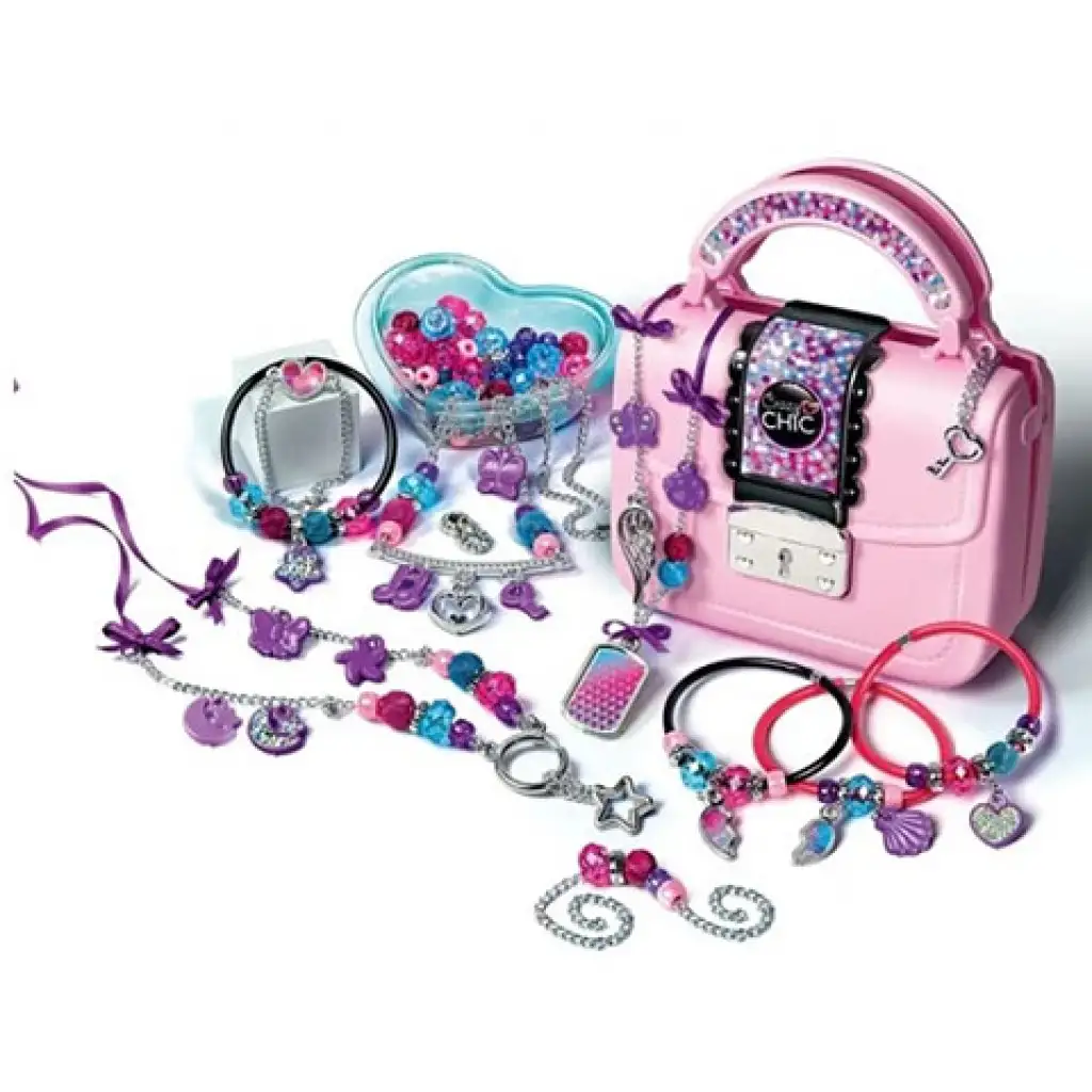 imagen de Crazy Chic Set de moda y creación de joyas con bolso - Clementoni 3