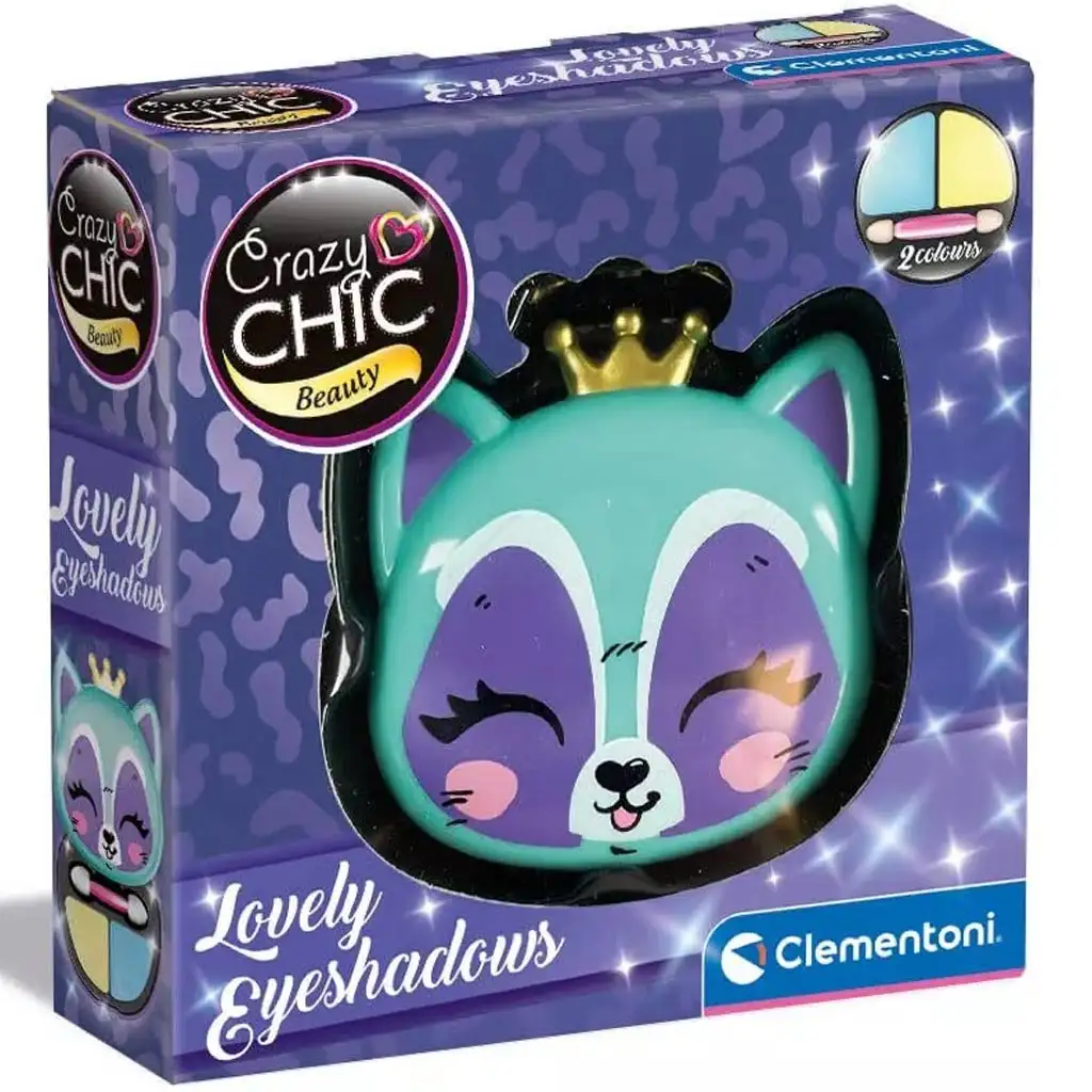 imagen de Crazy Chic: Sombra de ojos en estuche con forma de zorro - Clementoni 1