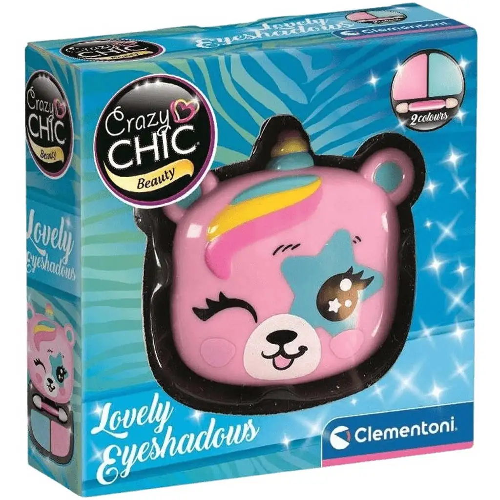 imagen de Crazy Chic: Sombra de ojos en forma de oso en estuche - Clementoni 1